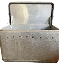 Vintage Aluminum Kampkold Ice Chest Cooler MCM Camping RV Airstream 1950s picture