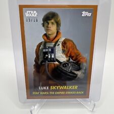 2024 Topps Star Wars Throwback Thursday Luke Skywalker Card #65 BRONZE 09/10 picture