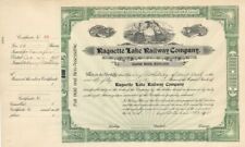 Raquette Lake Railway Co. dated 1911 Issued to Harry P. Whitney - Autographed St picture