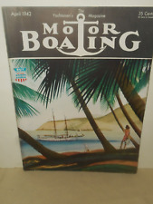WW2 1942 MOTOR BOATING Magazine April WW2 PT's MOSQUITO FLEET, BOATS FOR DEFENSE picture