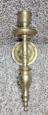 Vintage Single Brass Taper Candle Holder Wall Candelabra 16