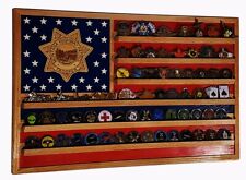 Montana State Trooper / Police Challenge Coin Display Flag 70-100 Coins TRAD picture