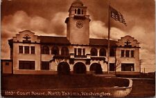 North Yakima WA-Washington, Court House, Antique, Vintage Postcard picture