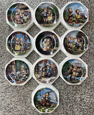 Lot of 10 Vintage M.J Hummel Collector Plates Limited Edition 23K Gold Trim picture