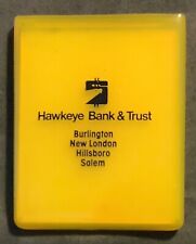 Vintage Hawkeye Bank & Trust Iowa Advertising Pocket Mirror picture