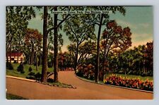 Des Moines IA-Iowa, Entrance To Union Park, Antique, Vintage Postcard picture