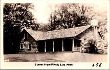 Real Photo Postcard Cabin, Scenes From Fund du Lac, Minnesota picture