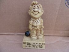 Vintage 1970's Cm Paula Co Figure Old Bowlers Dont Die They Dont Score Often picture