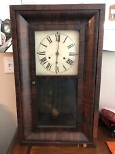ANTIQUE WALL CLOCK LATE 1800'S WORKING picture