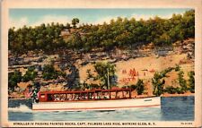 Stroller IV, Painted Rocks, Capt. Palmers Lake Ride, Watkins Glen, NY Postcard  picture
