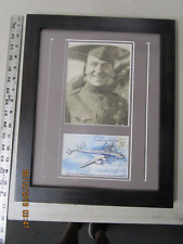 WWI FIGHTER ACE Eddie Rickenbacker Autograph Signed Card w Photo From 1942 File picture