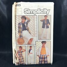 Vintage Sewing Pattern Misses Jacket Top Pants Shorts Skirt Simplicity 6885 picture