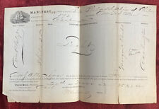 Antique 1862 Steamer Philadelphia Cargo Manifest Document, Pennsylvania to DC picture