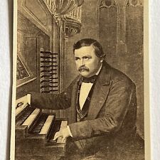 Antique CDV Filler Photograph Jacques Vogt Master of Mooser Organ Composer picture