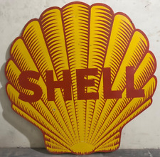 Vintage DSP Shell Gasoline & Oil Porcelain Enamel Sign. picture