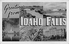 Idaho Falls ID Greetings From Multi-Scene Larger Not Large Letter Chrome I-10 PC picture