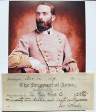 Confederate Gen Joseph ''Fightin Joe'' Wheeler Signed Document Autograph picture