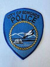 RARE VERSION City of Edmonds Washington Police Patch  picture