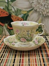 Royal Albert Bone China Shakespeare’s Flowers Glorious Morning Tea Cup/Saucer UK picture