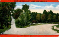 Mack's Lodge, Park Falls, Wisconsin, post card, United States, Postcard picture