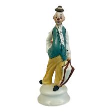 Vintage Ardco Fine Quality Dallas Bisque Porcelain PotBelly Clown 6” Figurine picture