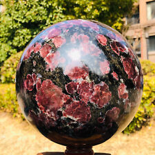 20.32LB Natural Fireworks stone Sphere Quartz Crystal Ball Specimen Healing picture