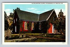 Petersburg VA-Virginia, Old Blandford Church, Religion, Vintage Postcard picture