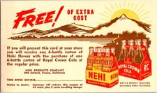 Vintage Postcard Nehi Royal Crown Cola Sales Card Fresno CA California      D-47 picture