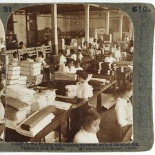Paterson Silk Works Factory Stereoview c1902 Underwood New Jersey Women NJ D1946 picture
