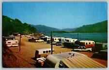 California CA - Alvin Larson's Requa Boat Dock - Vintage Cars - Vintage Postcard picture