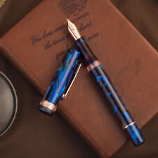 Narwhal Schuylkill Fountain Pen in Dragonet Sapphire - 1.1mm Stub  - NEW in Box picture