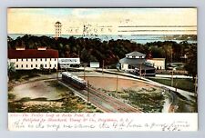 Rocky Point RI-Rhode Island, The Trolley Loop, Antique Vintage c1907 Postcard picture