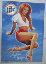Sexy Girl Beer Poster ~ 2001 Miller Lite ANGELICA BRIDGES Baywatch Playboy Model picture