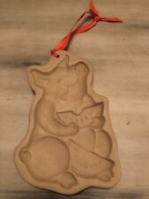 Brown Bag Cookie Art -  Pig with Watermelon Cookie Mold Art 1992 Hill Design B7 picture
