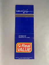 Vintage 1970s-1980s Real Value Products Matchbook Cover Food Logo Vtg picture