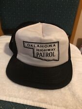 Vtg Snapback Trucker Hat Mesh Oklahoma, Highway patrol logo picture