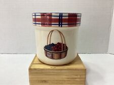 Longaberger Homestead Crock Cherries And Blueberries picture