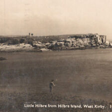 1946 RPPC Little Hilbre Island West Kirby Wirral United Kingdom UK Postcard picture