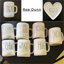 Rae Dunn Mugs & Plate Trinket Set 8 Mugs And 1 Plate Trinket. **Pre Owned** picture