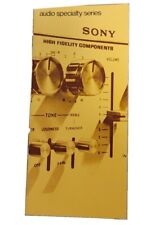 Vintage SONY high fidelity components  Booklet Sales Advertising audio series picture