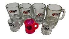 Bulk Lot Vintage A&W Shot Glass Mini Mugs Set of 7 picture