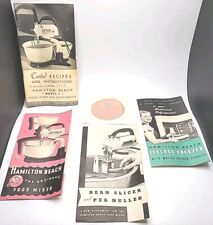 1935 HAMILTON BEACH MODEL C FOOD MIXER Vintage advertising cookbook RECIPE BOOK picture