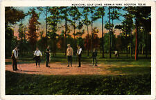 PC GOLF, MUNICIPAL GOLF LINKS, HERMAN PARK, HOUSTON, Vintage Postcard (b45386) picture