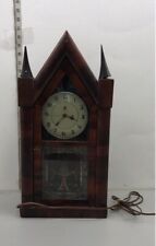 Vintage Brown Telechron Wooden Clock picture