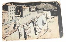 Postcard c1910 France ‘Night Walk’ French Soldiers Climbing Wall E. R. Paris picture