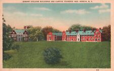 Vintage Postcard 1937 Hobart College Buildings & Campus Founded 1822 Geneva NY picture