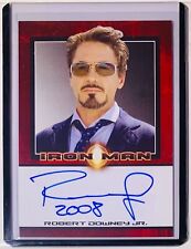 2008 Rittenhouse Iron Man Robert Downey Jr. Auto Tony Stark Autograph SSP RARE picture