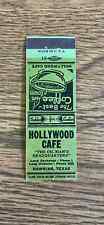 Hollywood Cafe Hawkins Texas 1941 St. Louis Cardinals Home Games Matchbook Cover picture