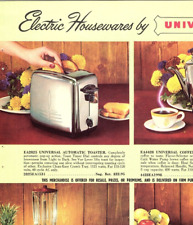 1952 Electric Appliances Vintage Print Ad Toaster, Blender, Mixer, Coffee Pots picture