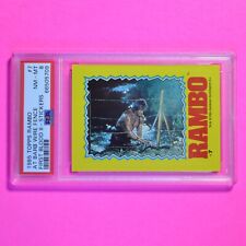 Sylvester Stallone 1985 Topps Rambo First Blood 2, Stickers #7 - PSA 8 NmMt picture